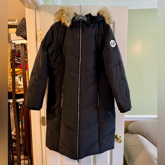 Attic Expedition Chevron Quilted Down Coat - Picture 2 of 13